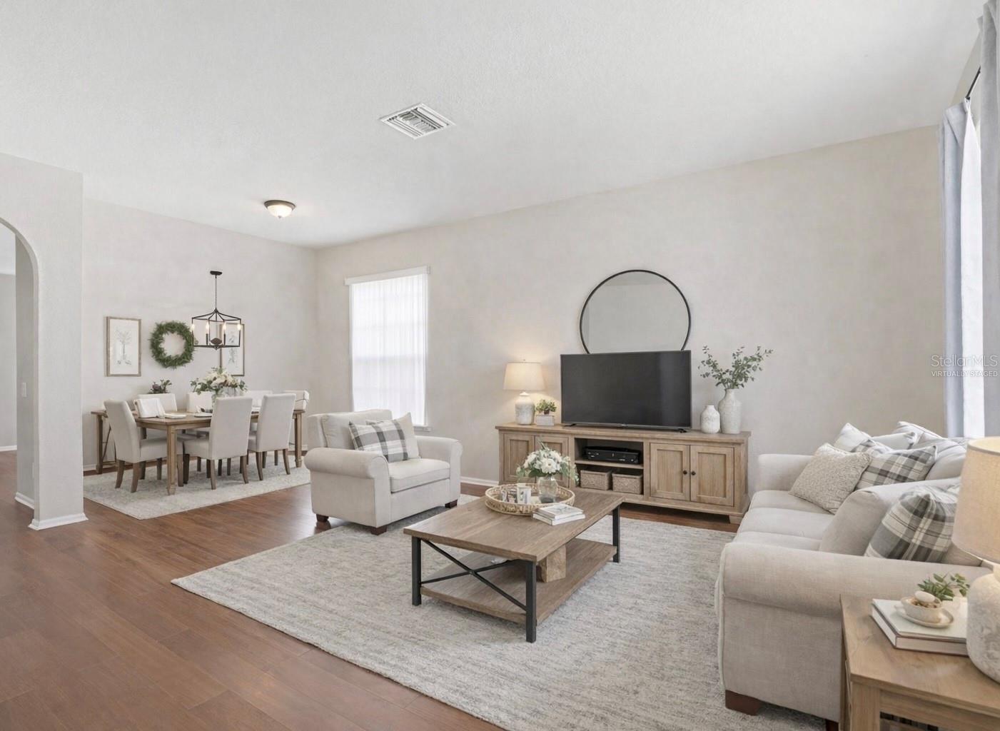 Formal Living and Dining Room - Virtually Staged for Illustrative Purposes