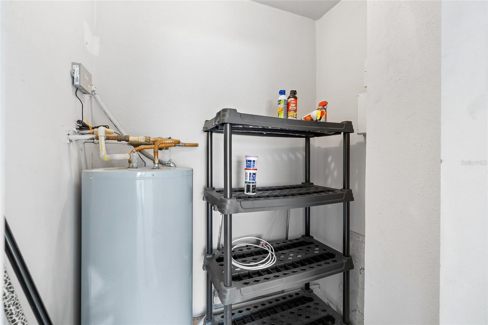 storage closet on patio