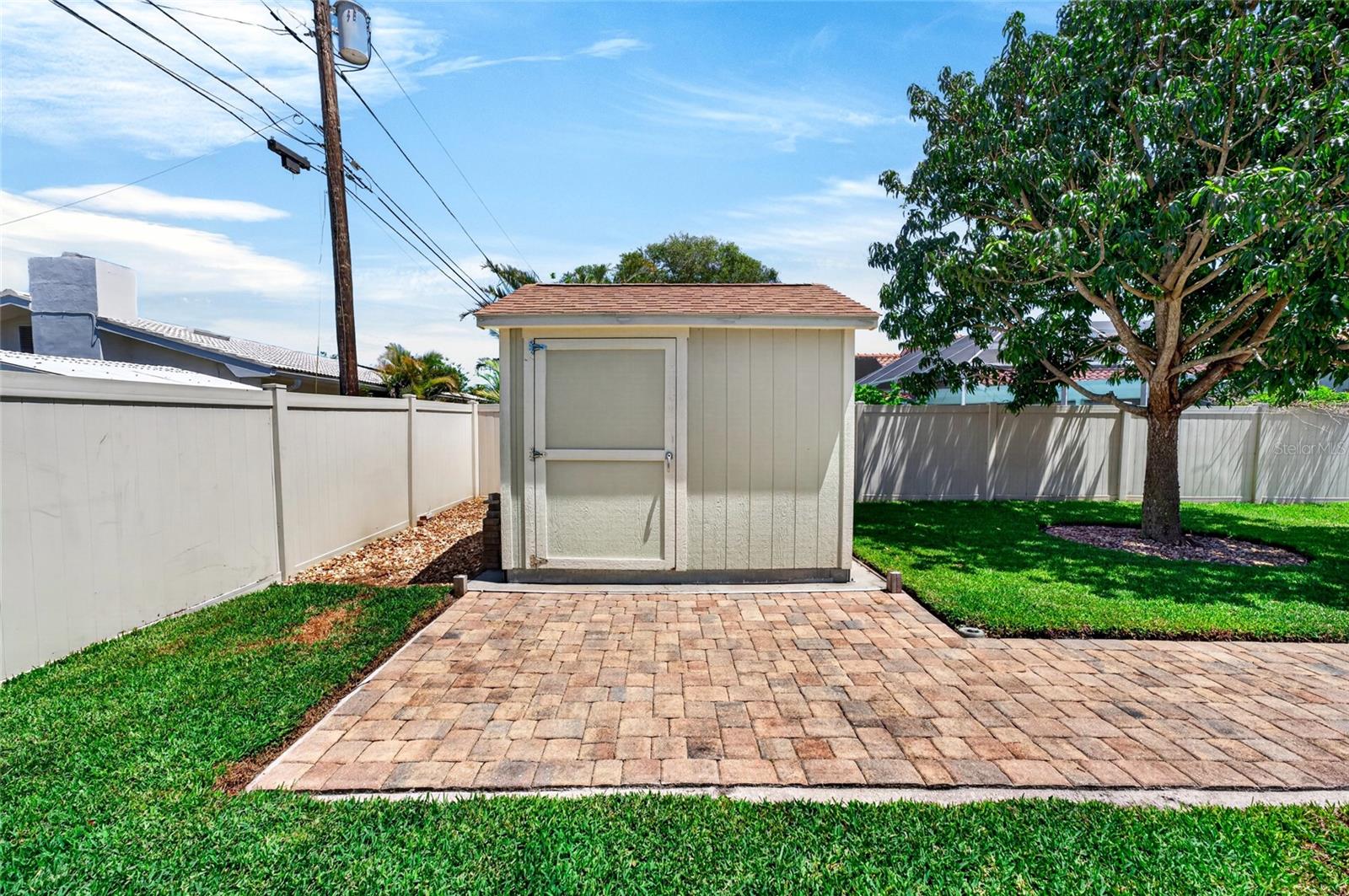 Spacious storage shed