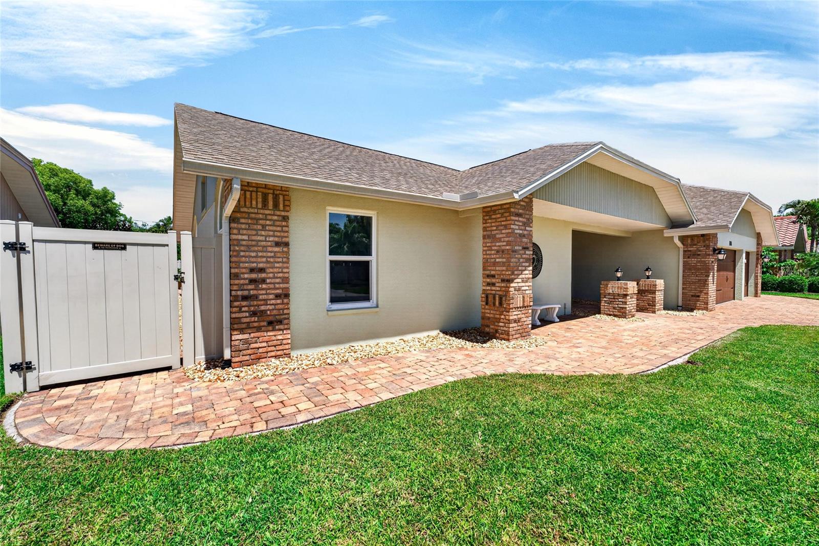 Brick paver walk ways