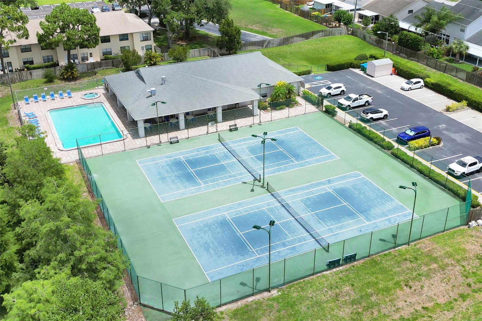 Main Pool/Hot Tub and Tennis/Pickleball Courts