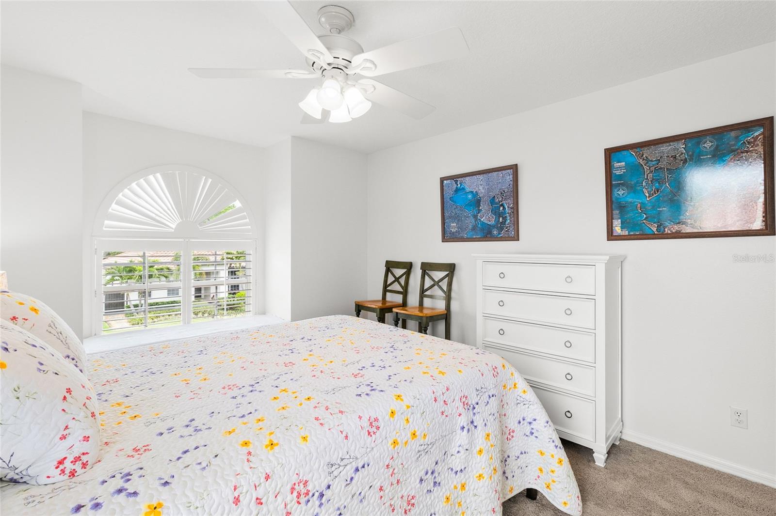 Bedroom #2 located at the end of the hall, so very private