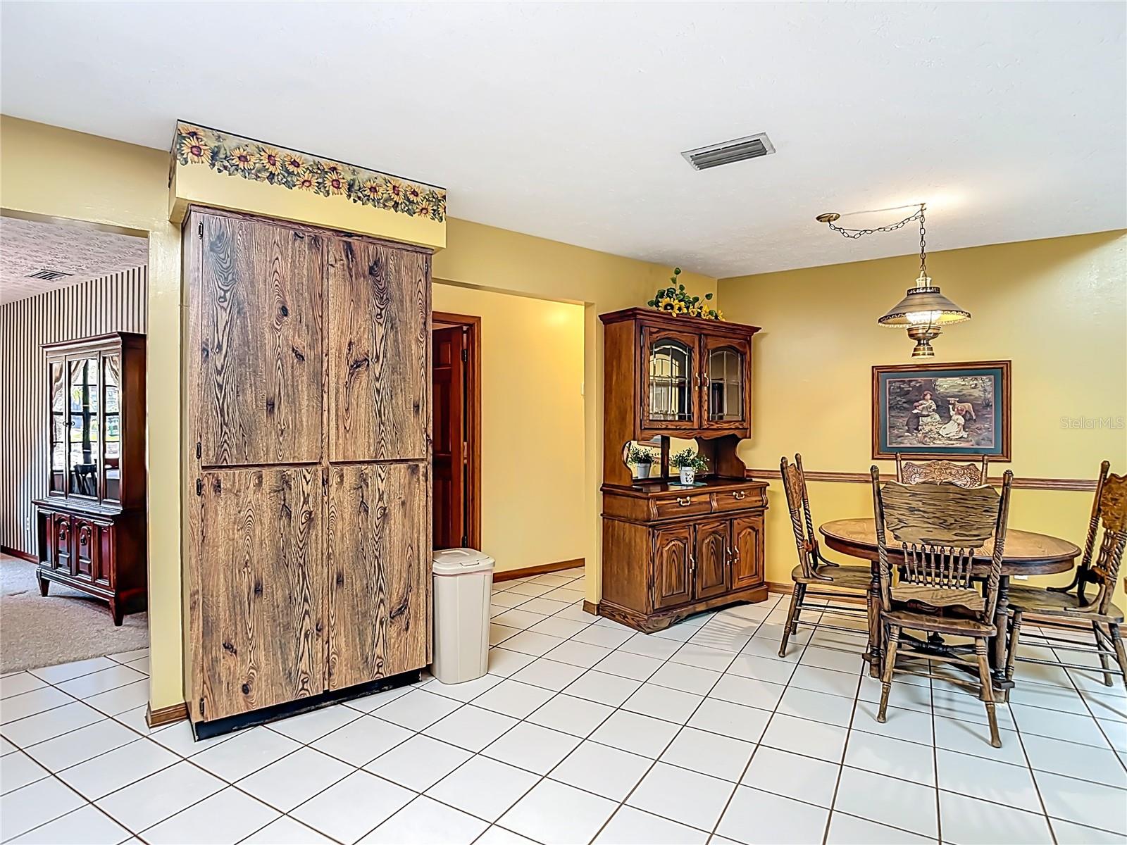 Notice the built-in pantry.