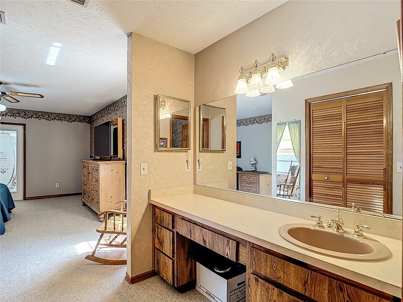 Primary bath is divided.