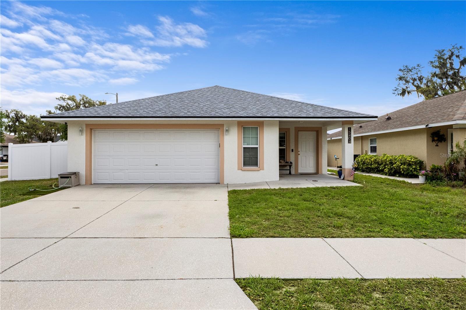 2 Car Garage, Concrete Driveway