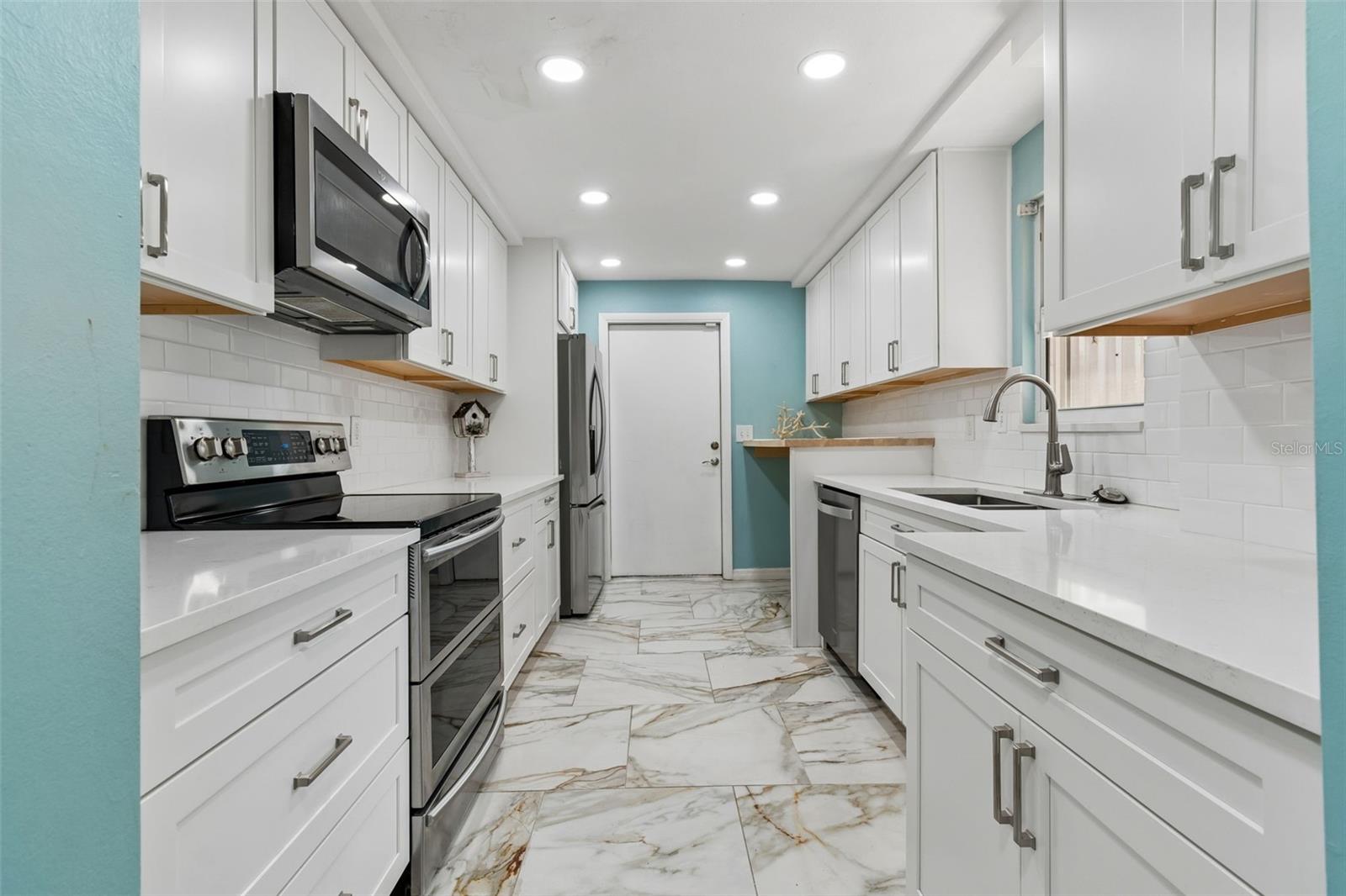 Kitchen with direct entry into garage