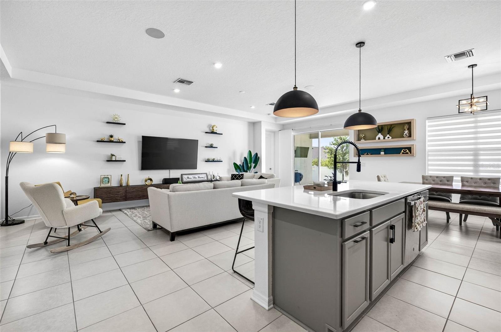 Stay connected to everyone while cooking.