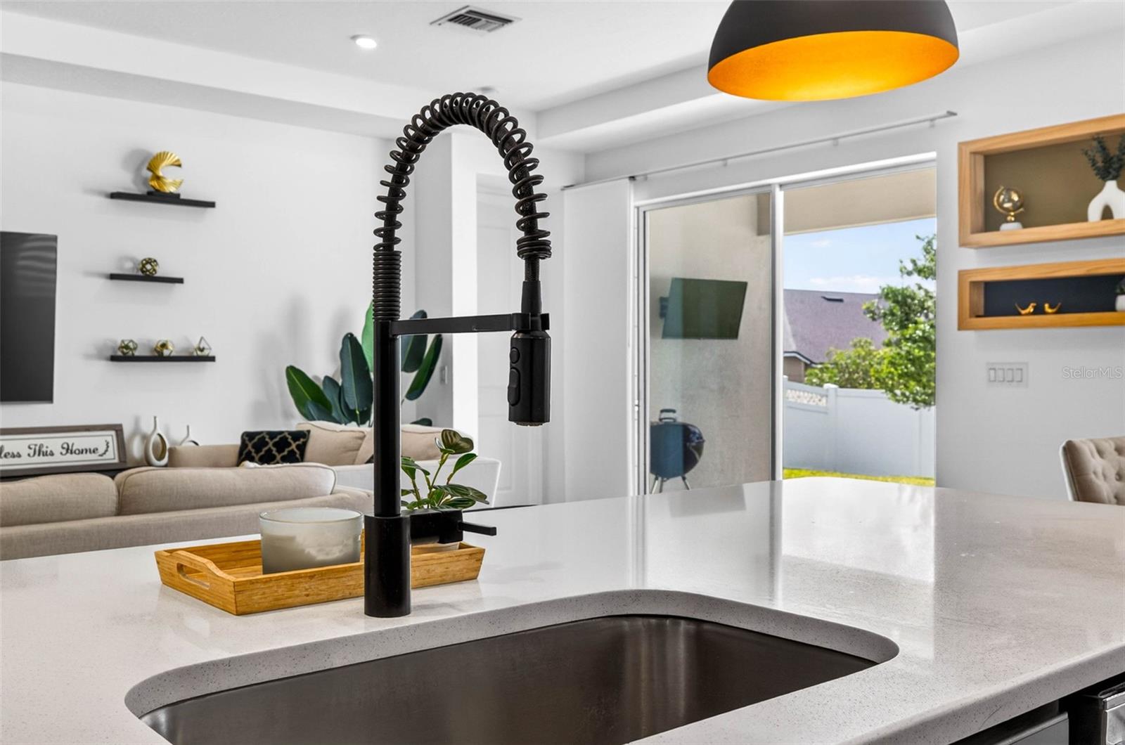 Great views from the kitchen