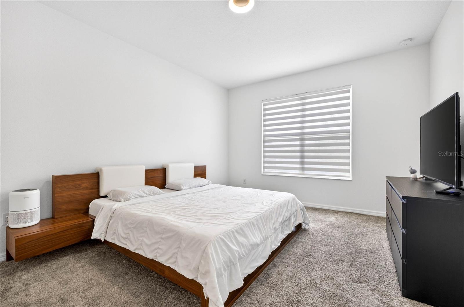 Looks out to the backyard