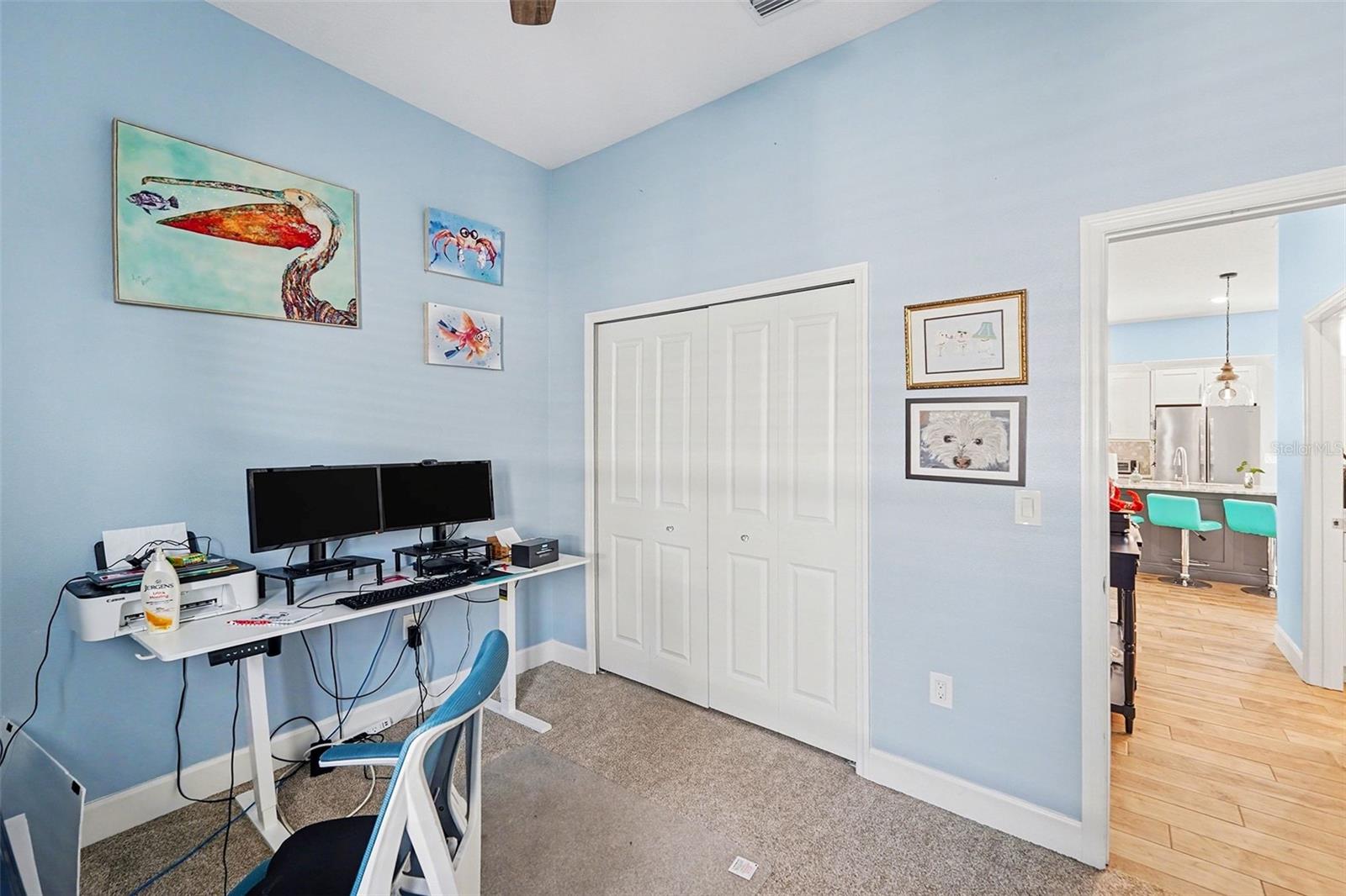 bedroom 3 used as an office