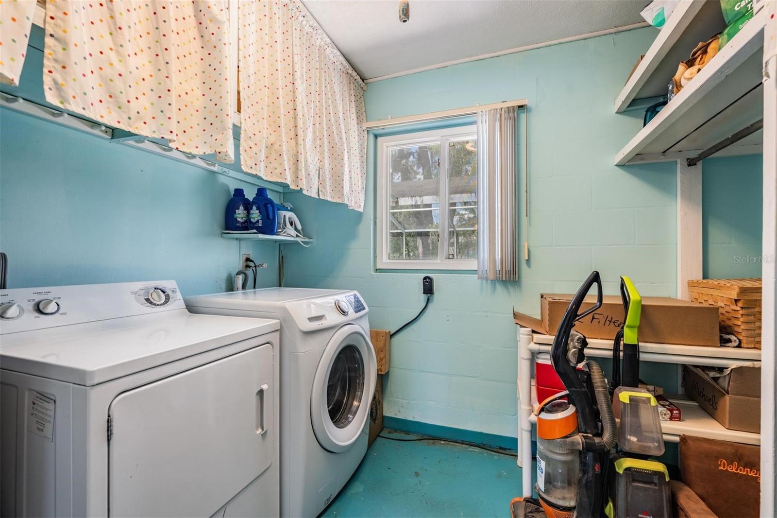 Laundry off of Family Room 7'x10'