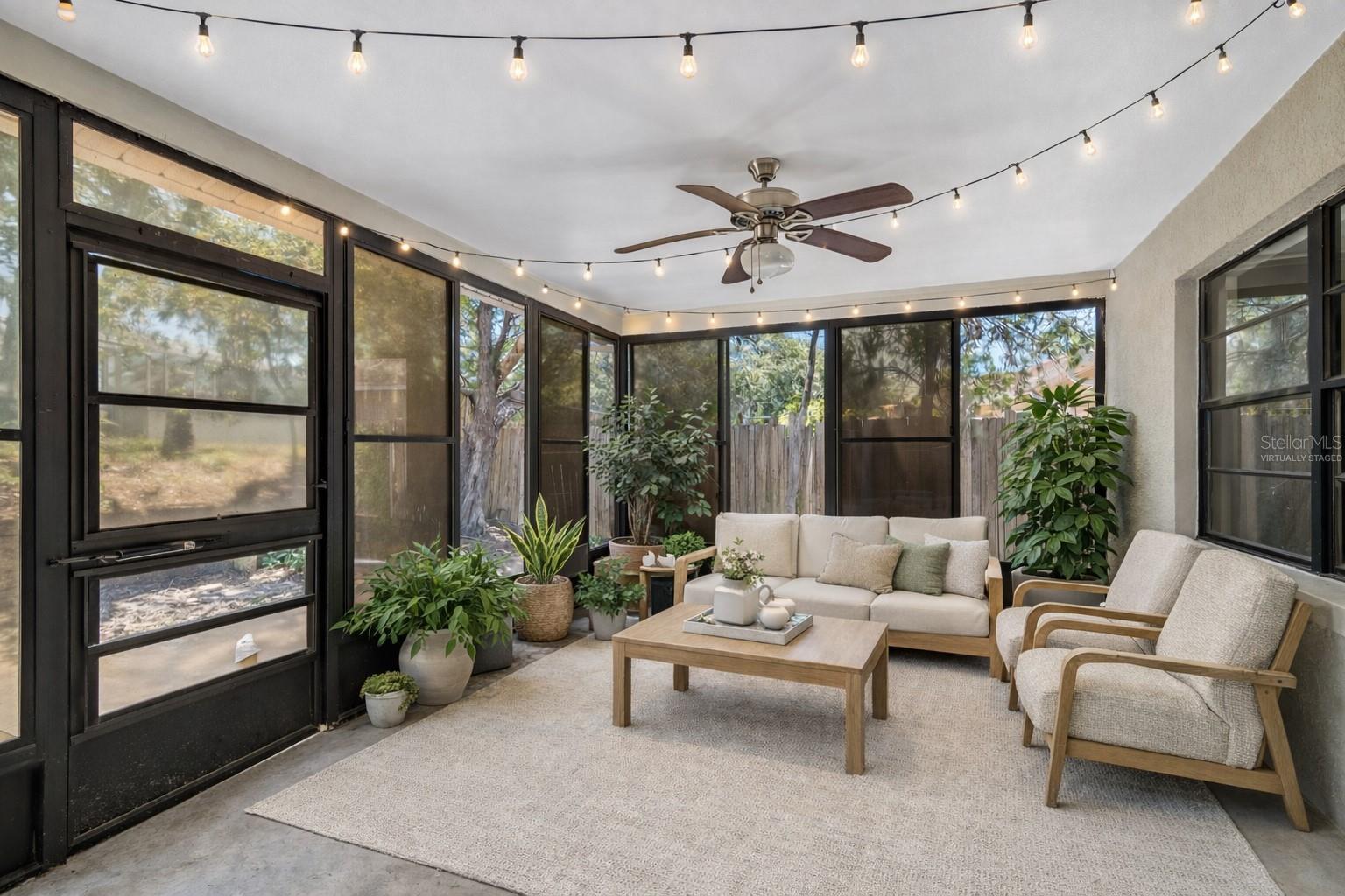 virtually staged - lanai