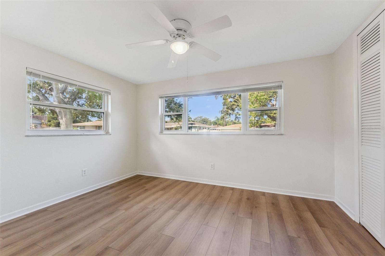 Cozy and flexible, Bedroom 3 is perfect for guests, a home office, or your growing family’s needs