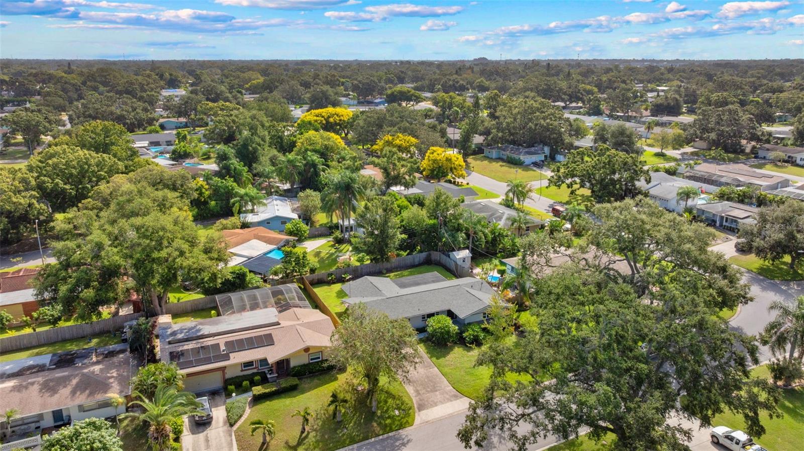 Top to bottom excellence! This aerial viewhighlights the home’s brand-new 2025 roof,combining style, durability, and peace of mind