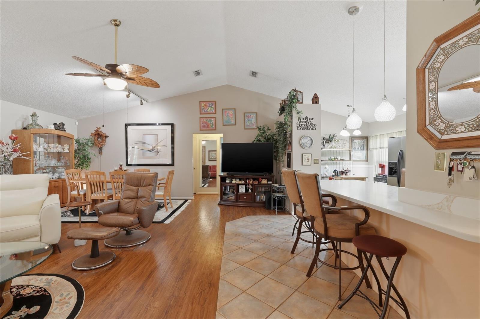 Living Room & Kitchen Bar