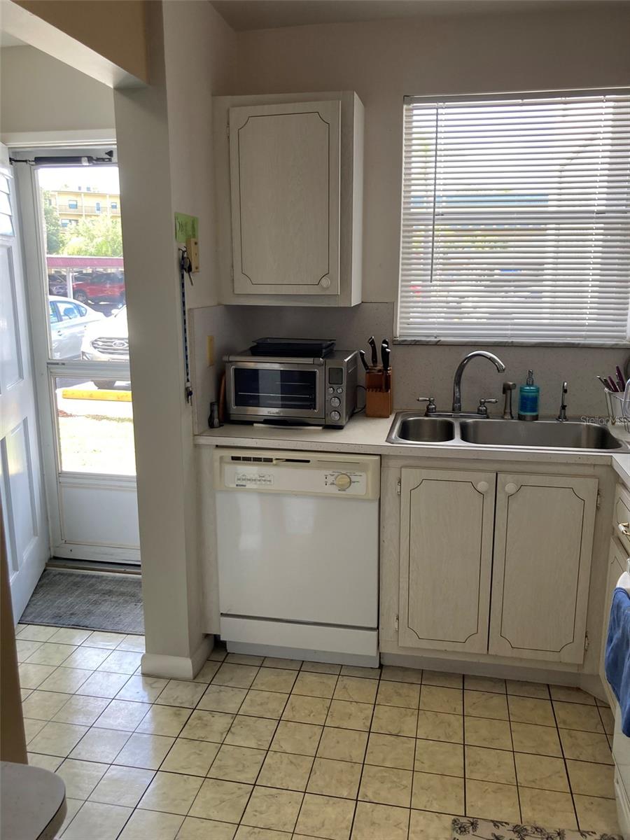 Kitchen and front door