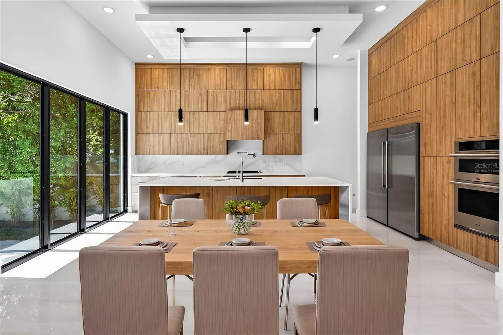 Virtually Staged Great Room/Dining Area