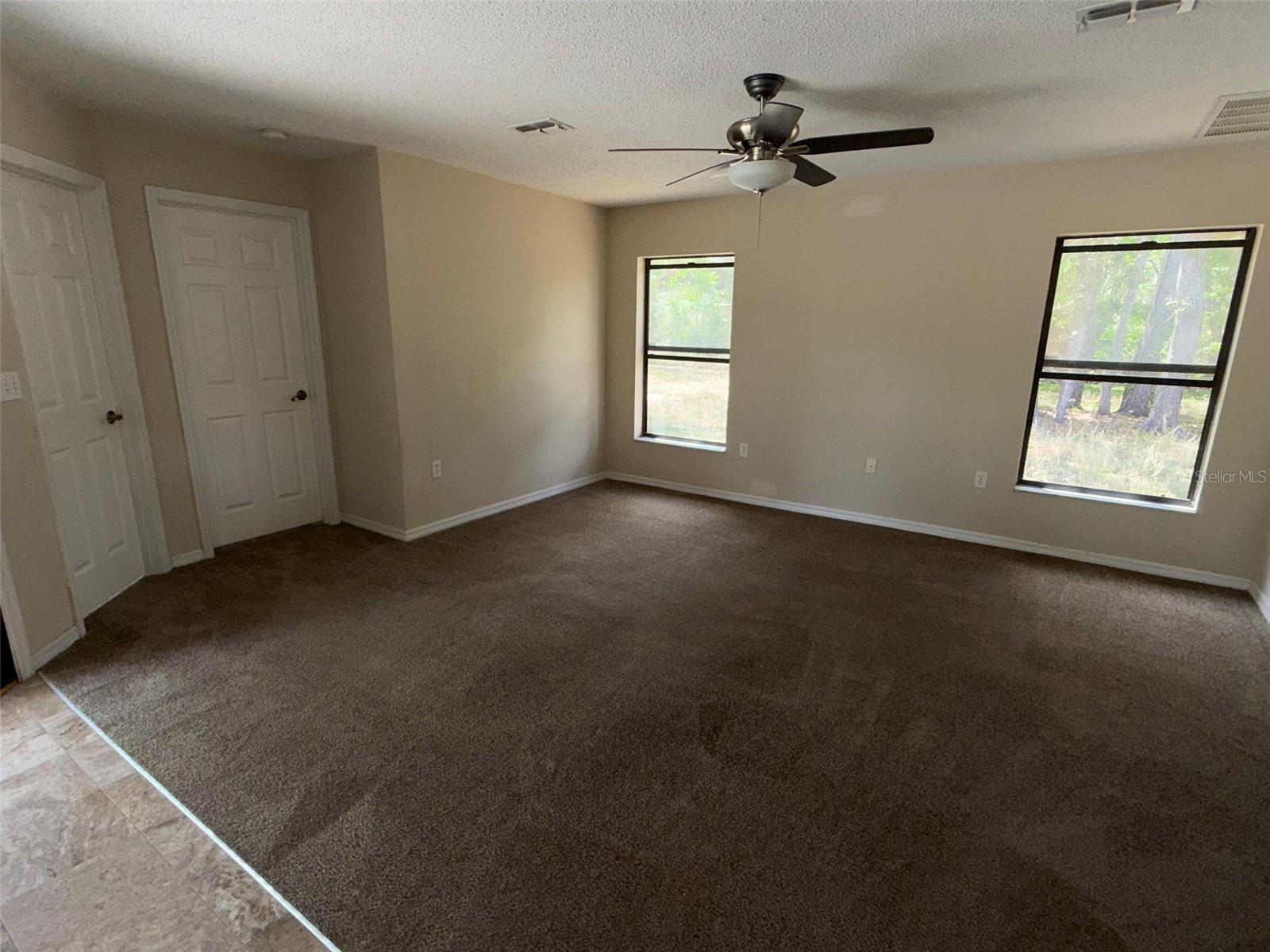 Family rm looking toward Bed #3 & bath