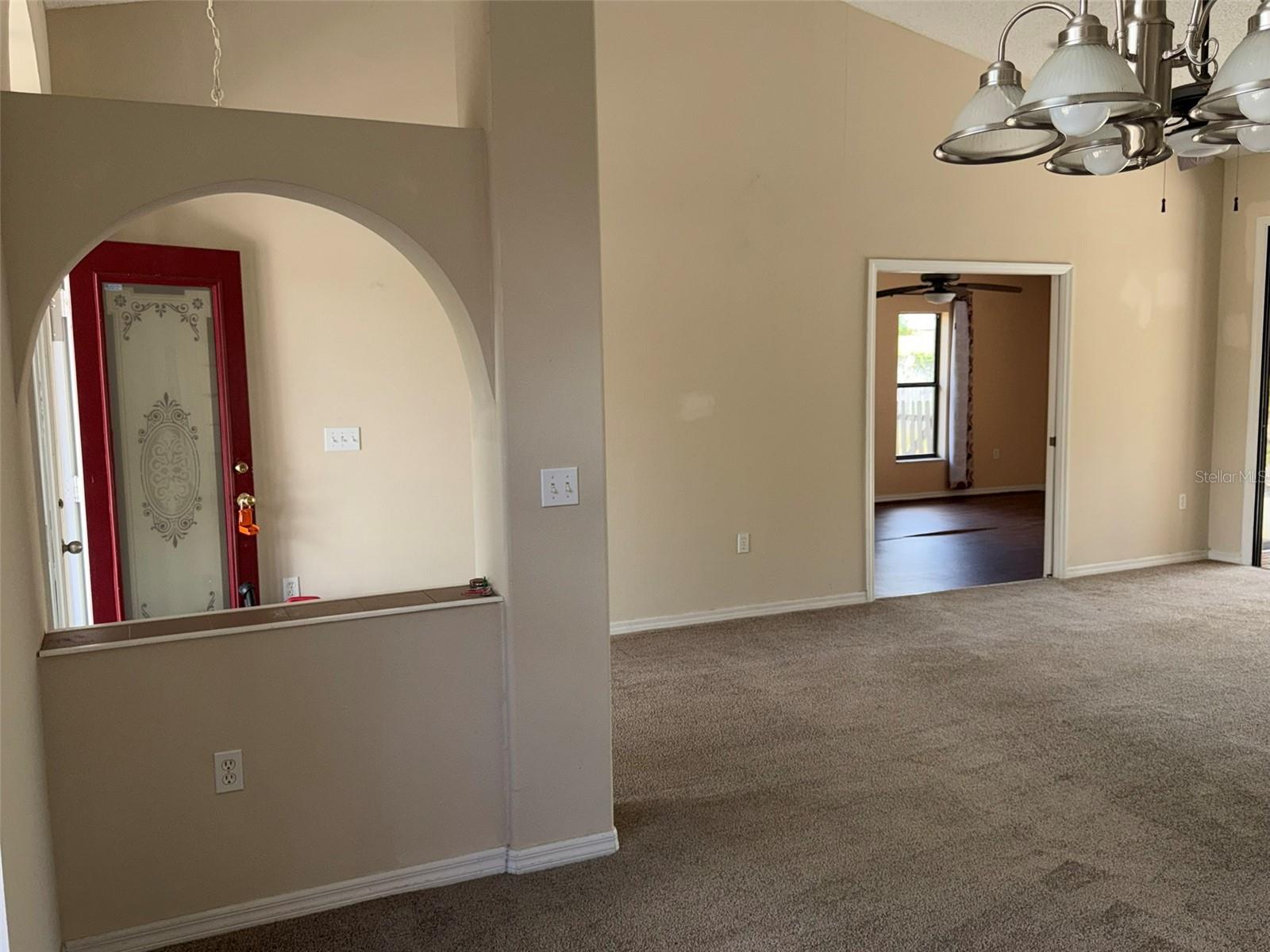 Looking toward primary bedroom doorway