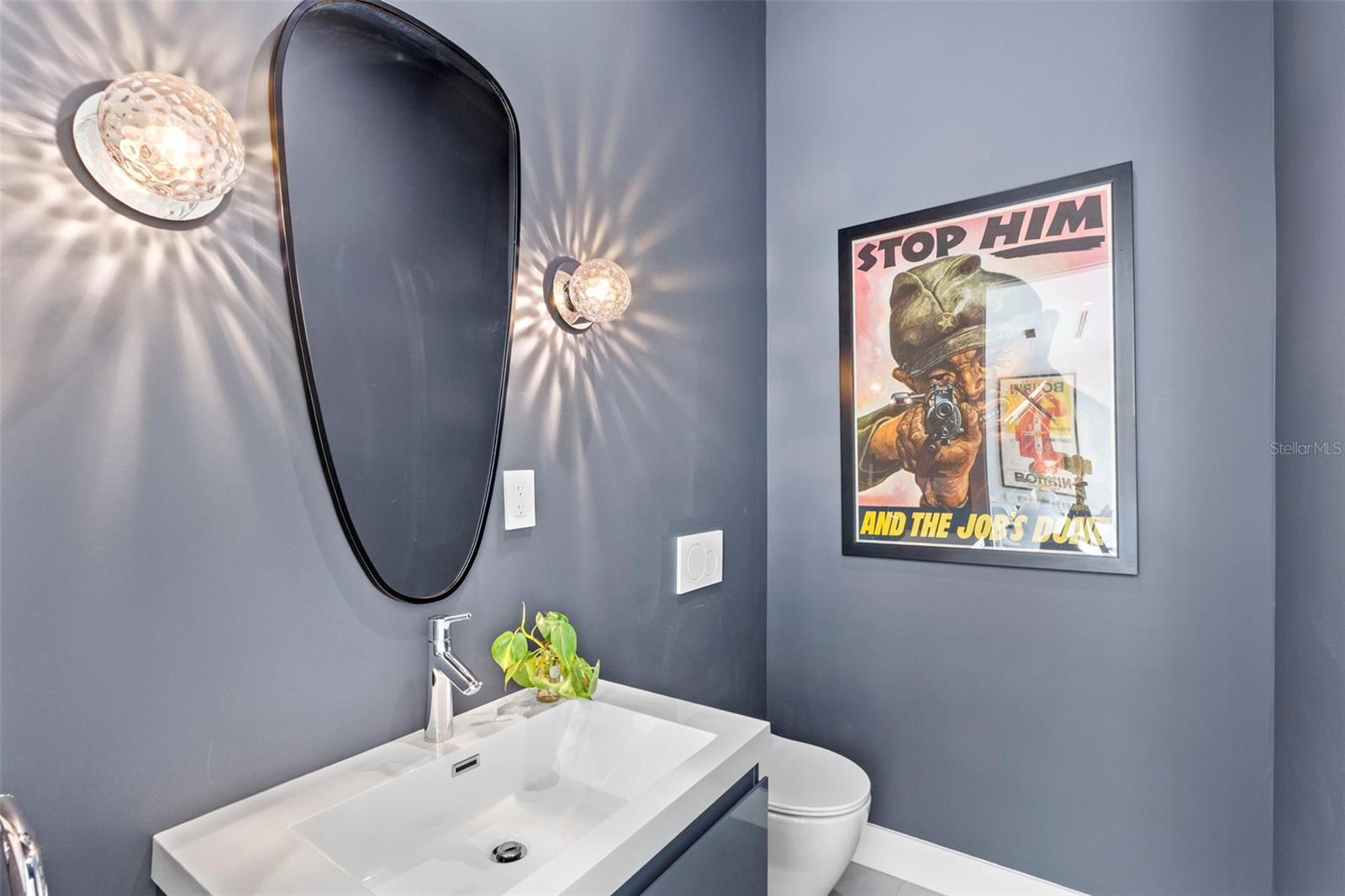 Powder Bath from Main Living Area