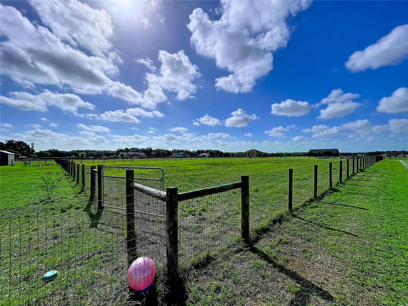 Property is cross fenced