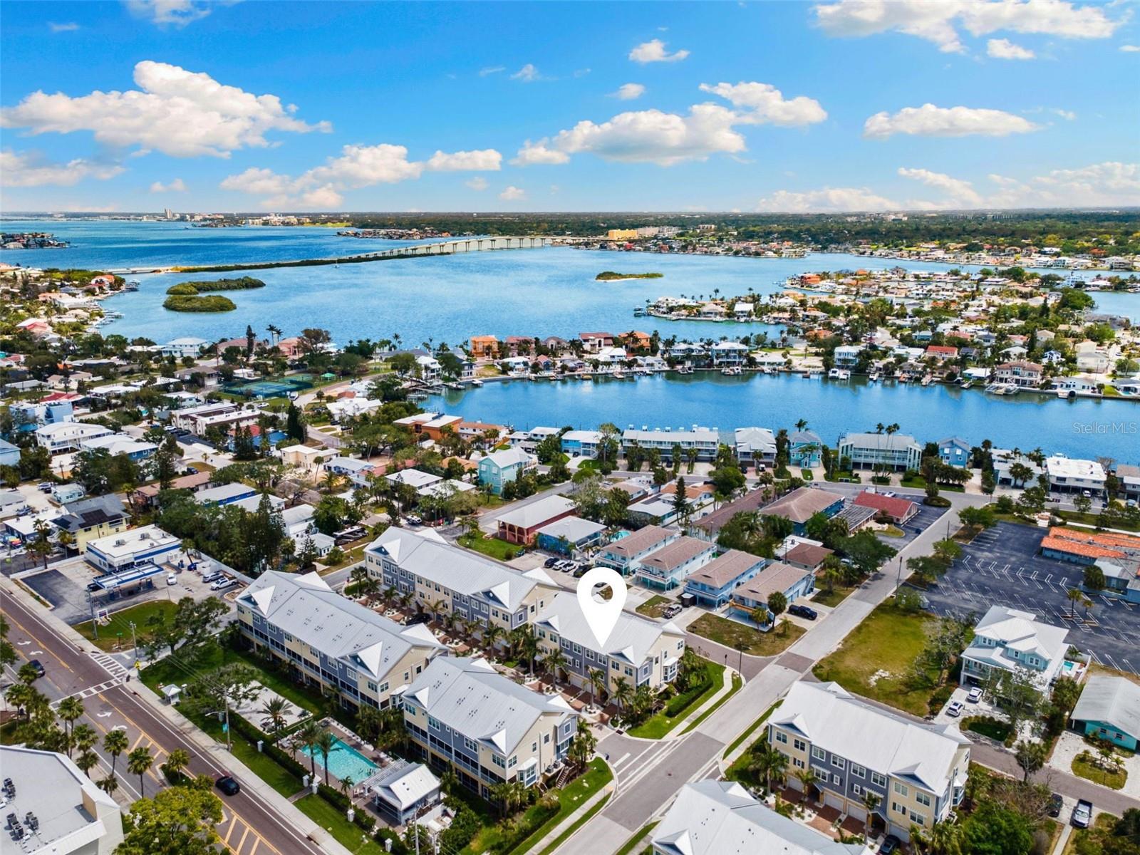 Aerial View with Intracoastal in Background
