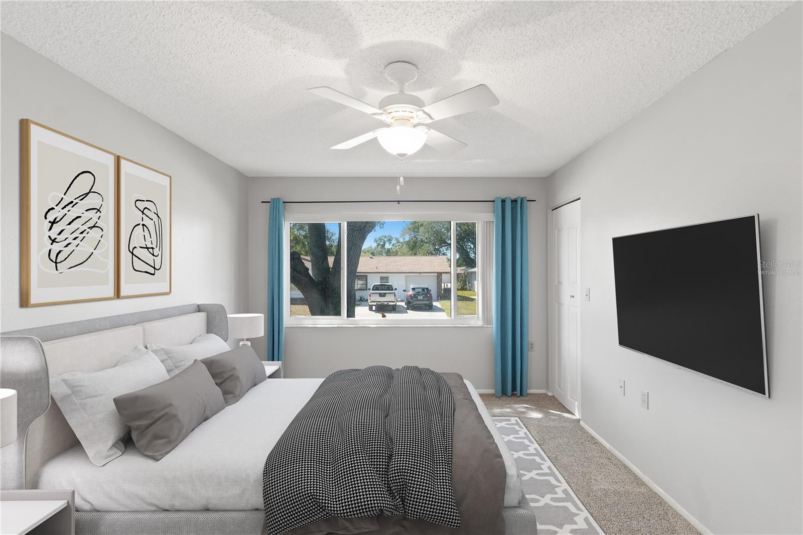 Virtually Staged primary bedroom