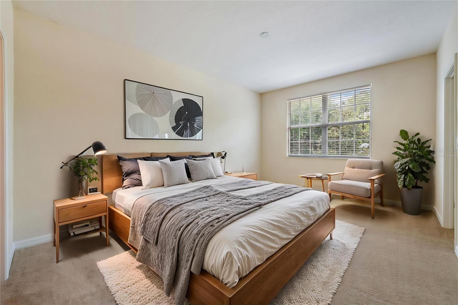 Primary Bedroom - This photo has been Virtually Staged.