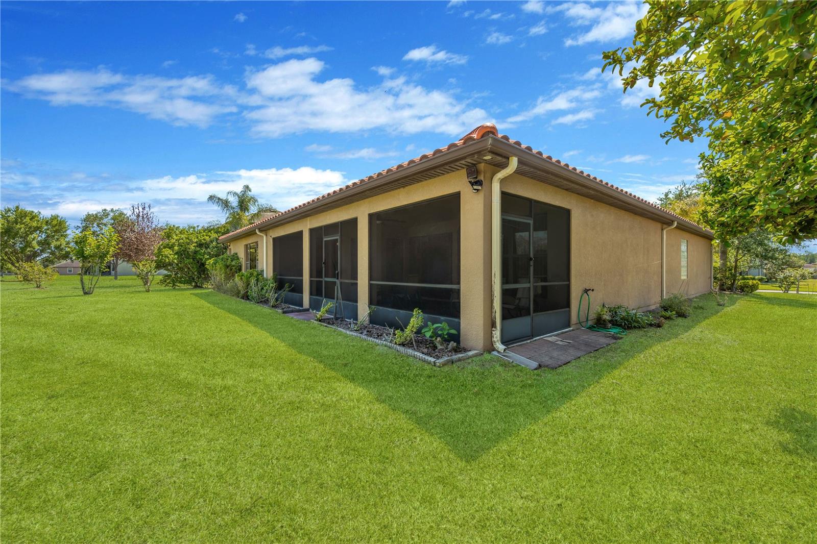 View of screened and covered lanai.