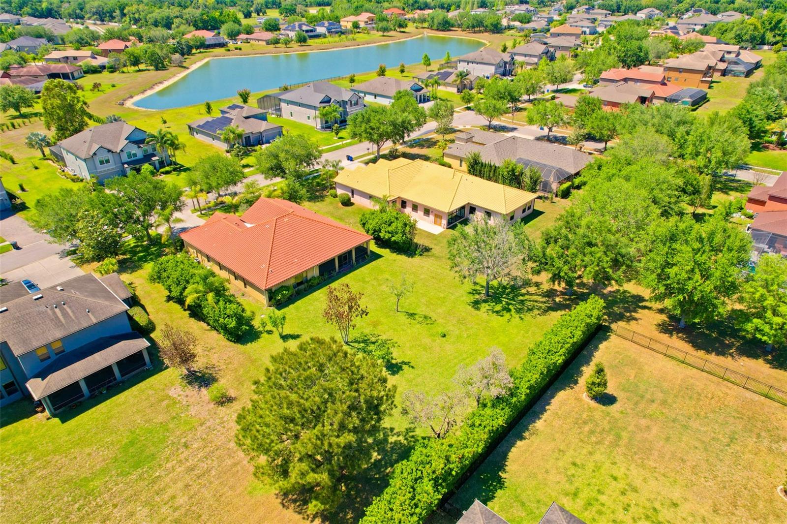 View of Lisbon Street and Toulon Community pond.