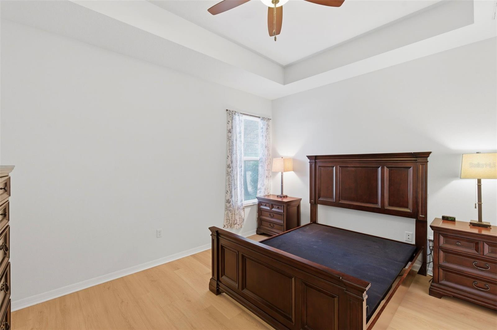 Primary bedroom, located on rear of home.