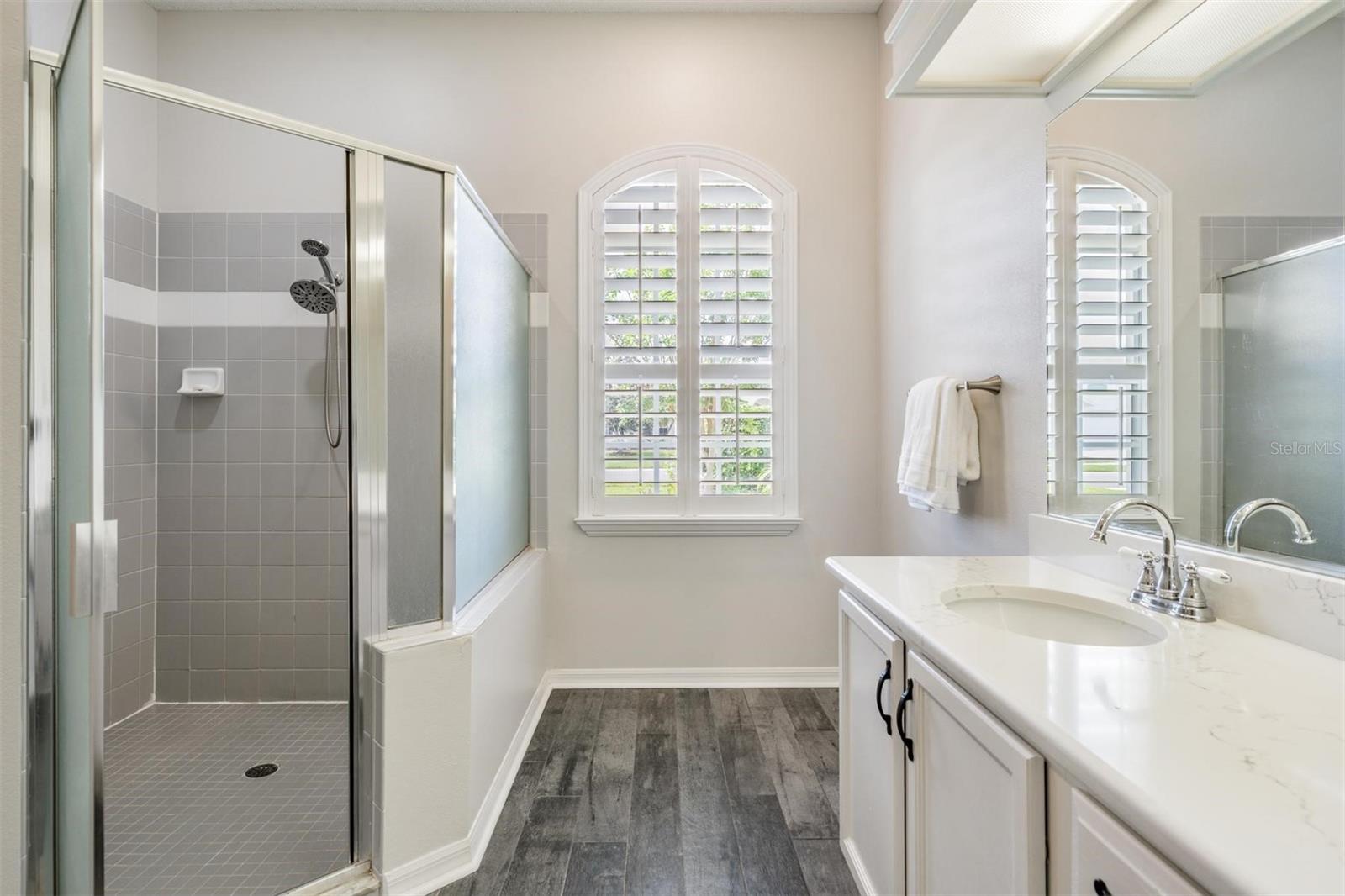 Oversized step in shower