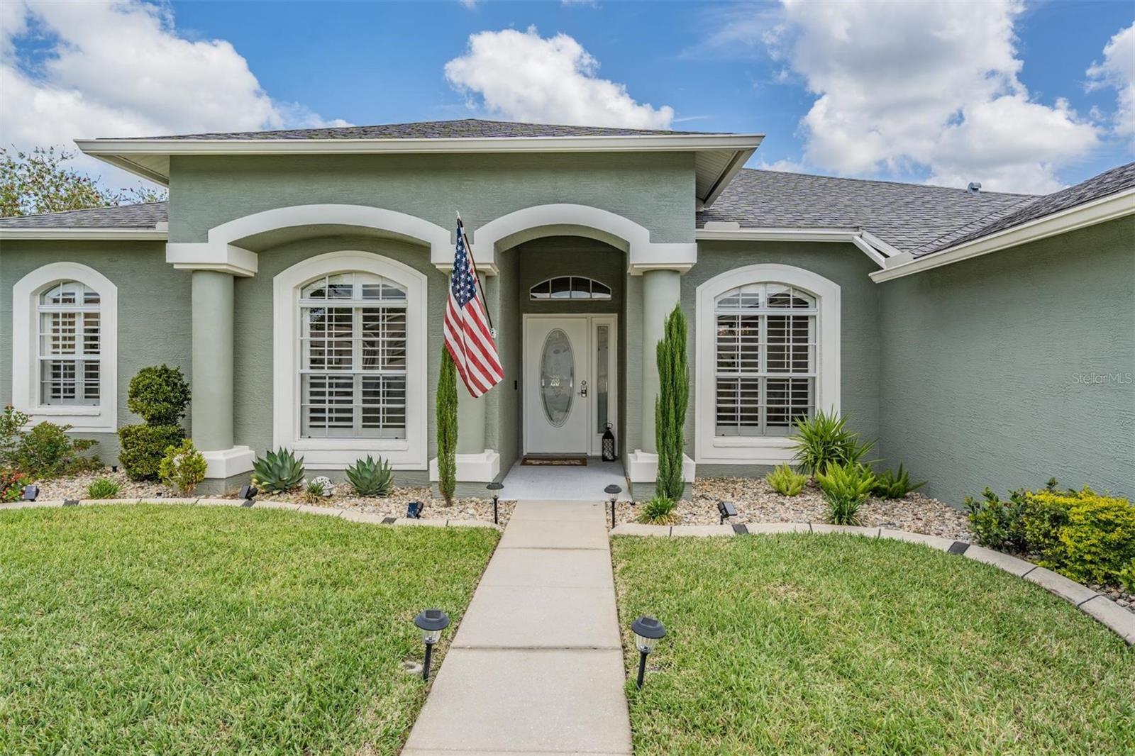 Freshly painted exterior