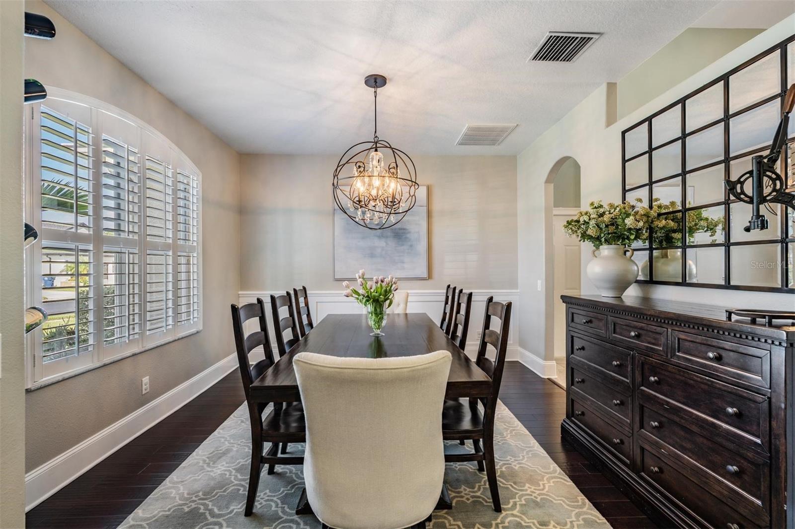 Separate dining room