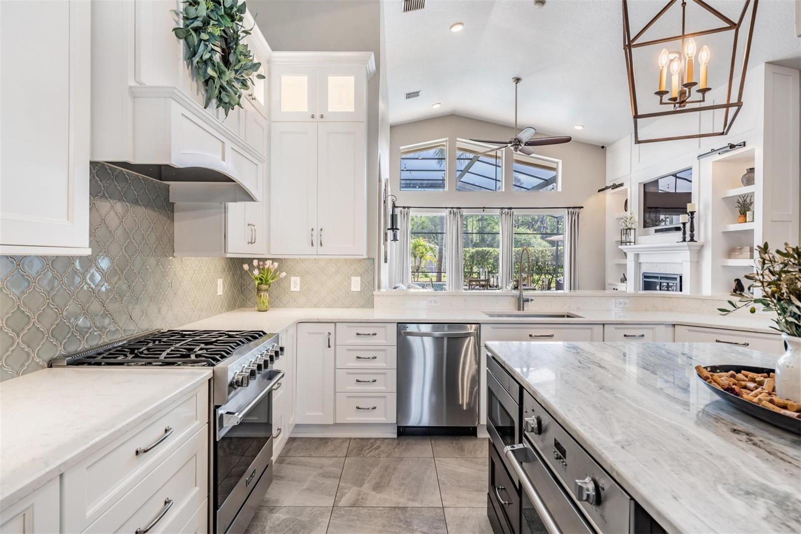 More than ample counter and cabinet space