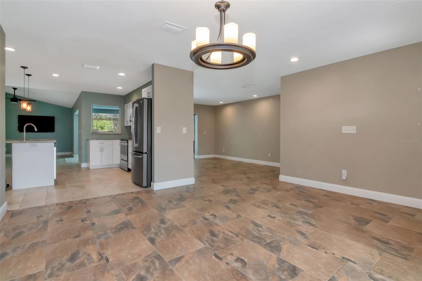 Dining view into Kitchen
