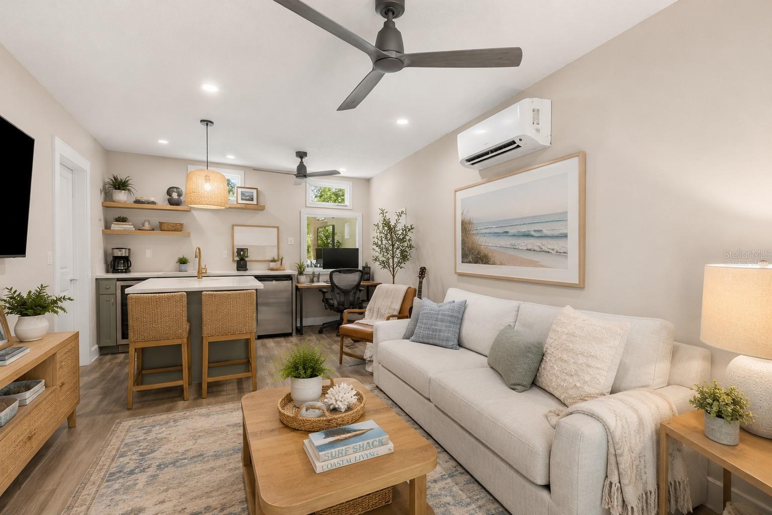 Virtually staged for decor purposes only - do not warrant that this is the correct room layout