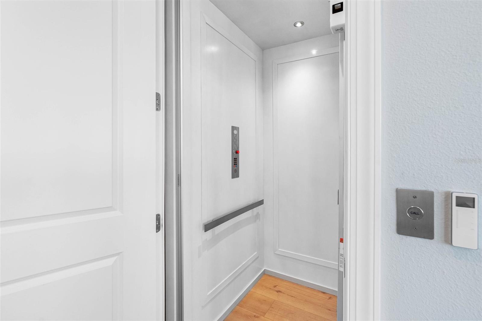 Elevator goes from the garage to the Third level