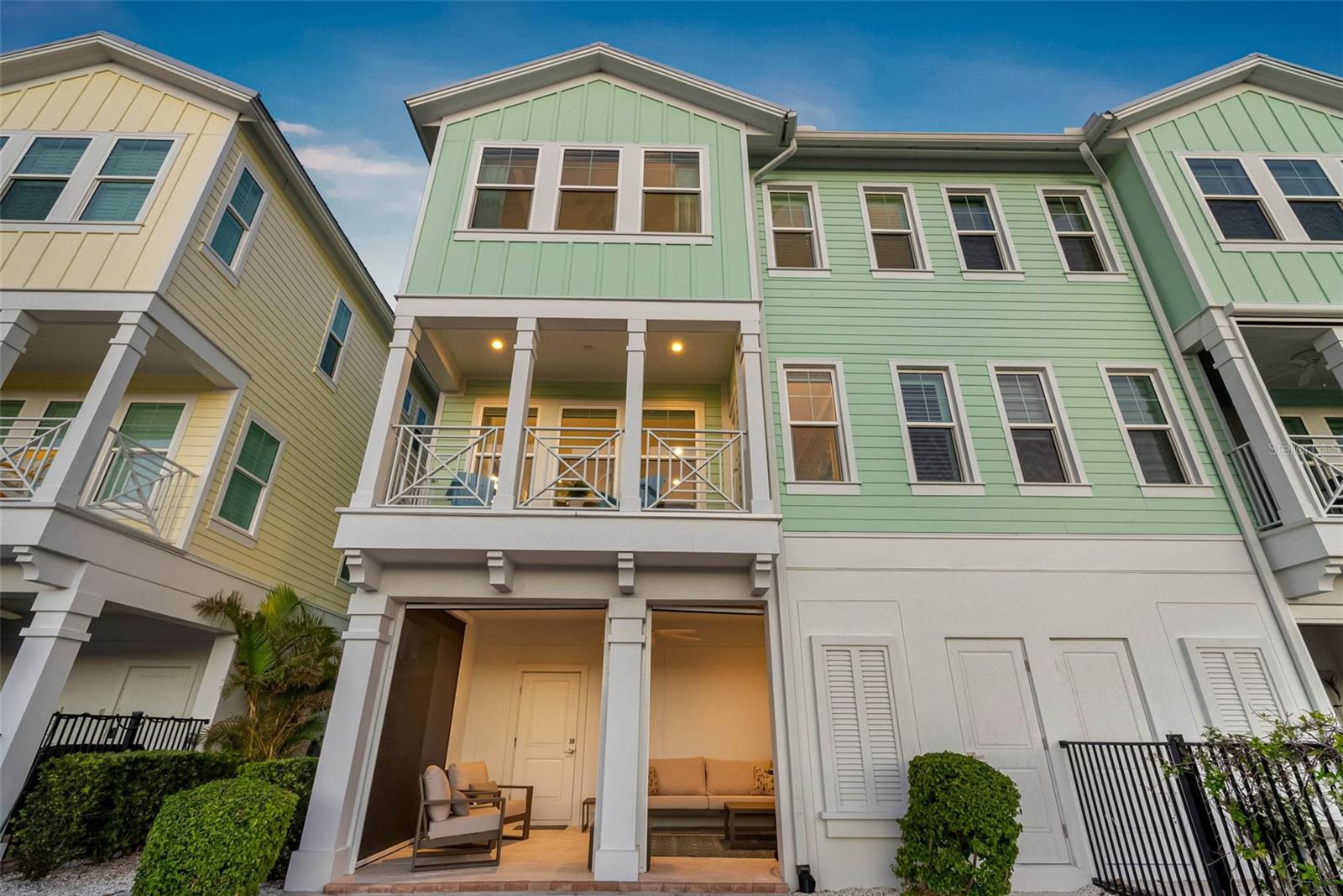 Rear of the Townhome showing balcony on the second level