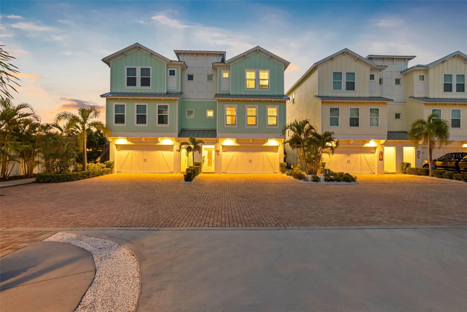 Front of the Townhome in the evening