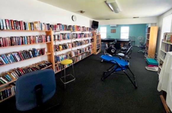 Clubhouse library area