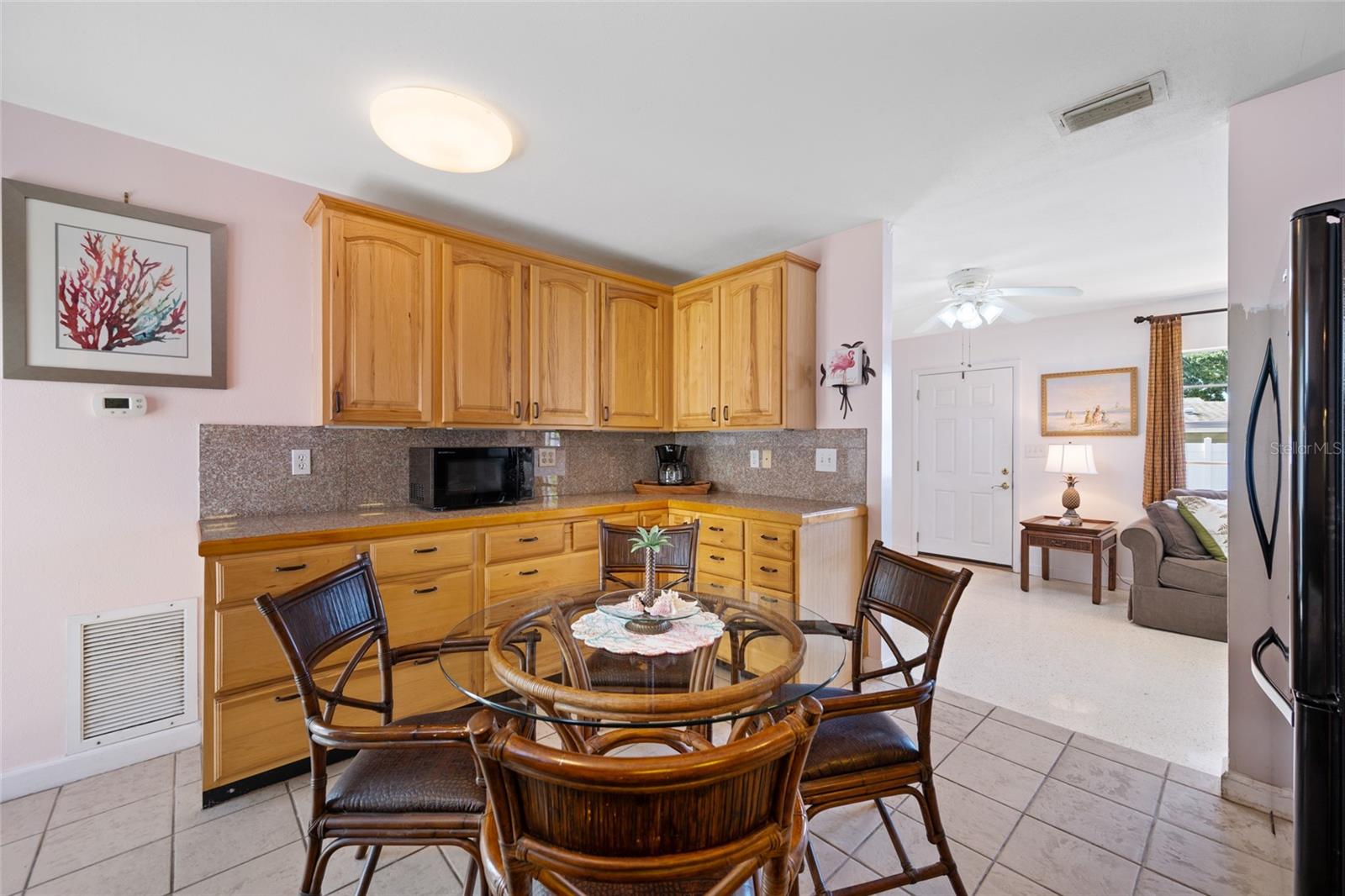Dining space in kitchen