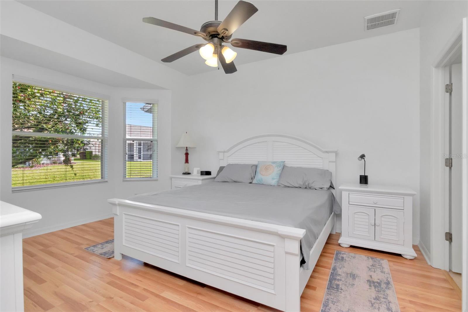 Bright, clean, spacious primary bedroom
