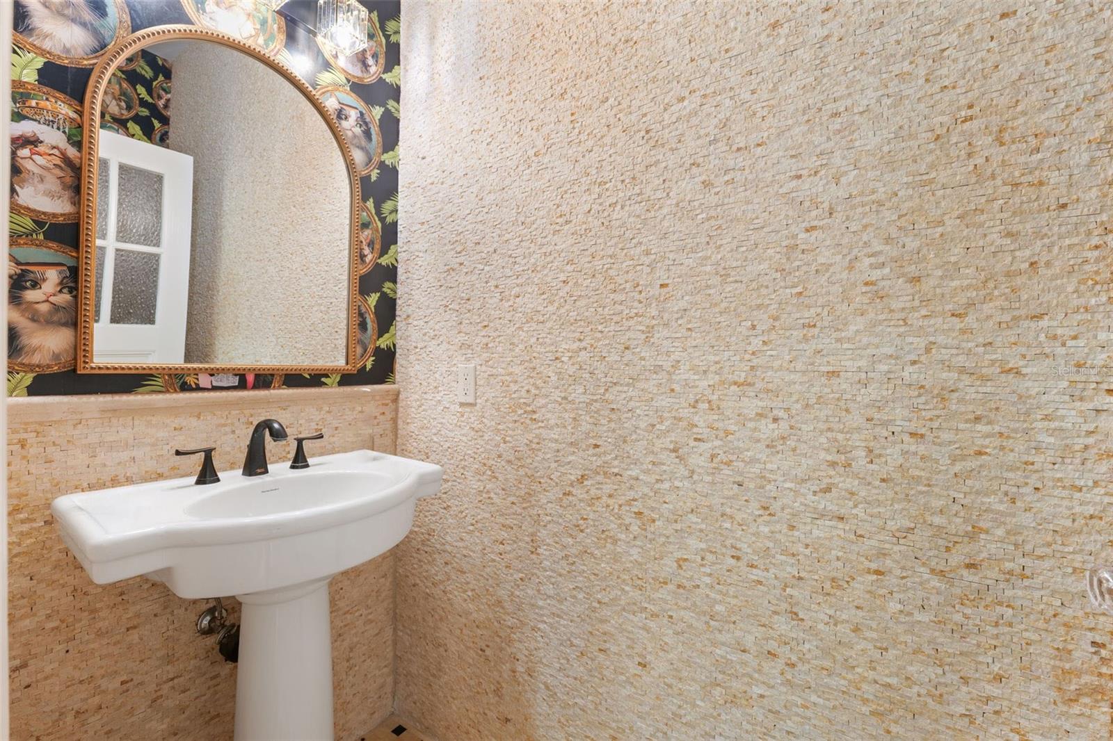 Downstairs powder room