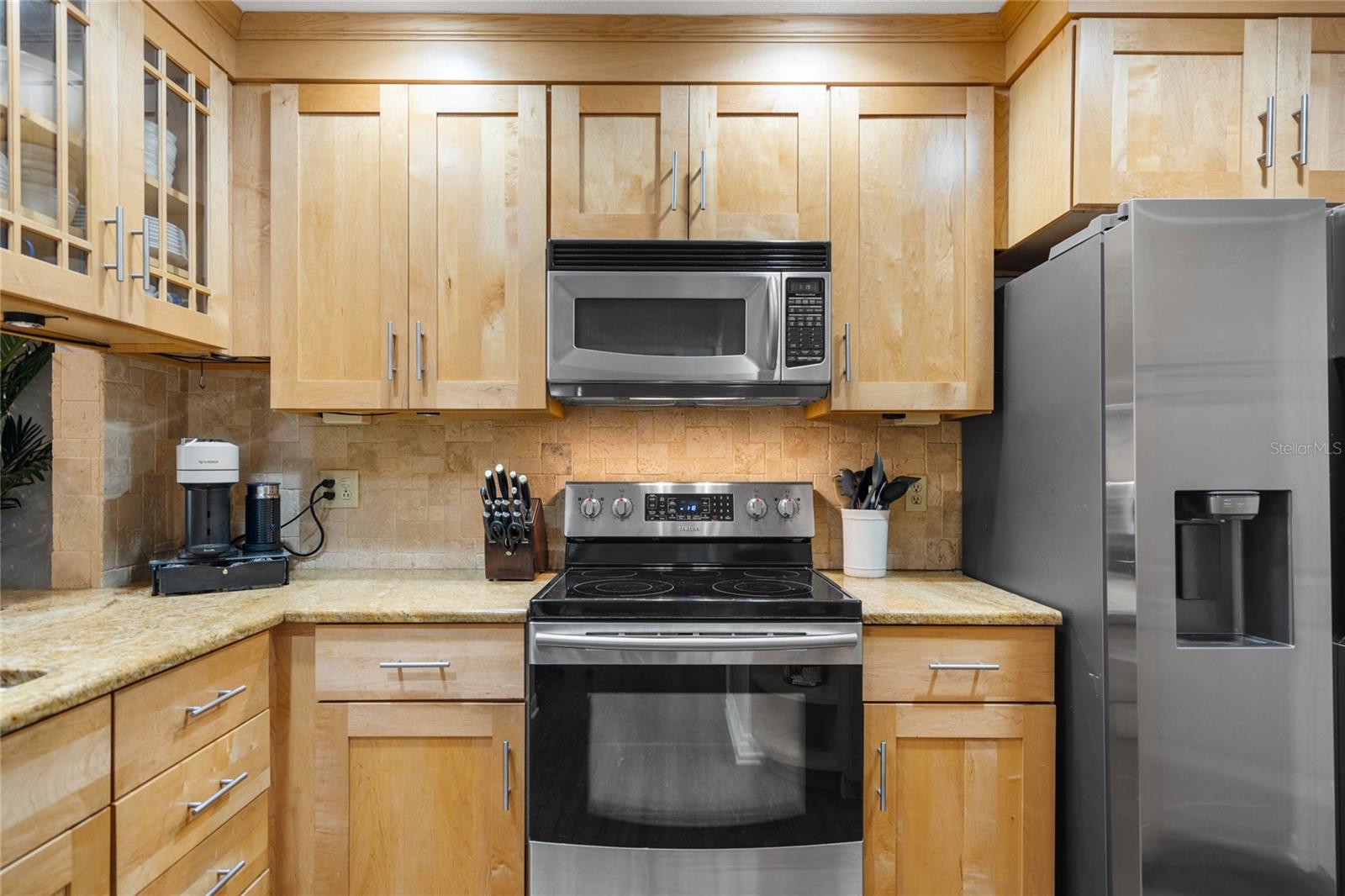 High quality appliances and cabinets are great for the chef resident