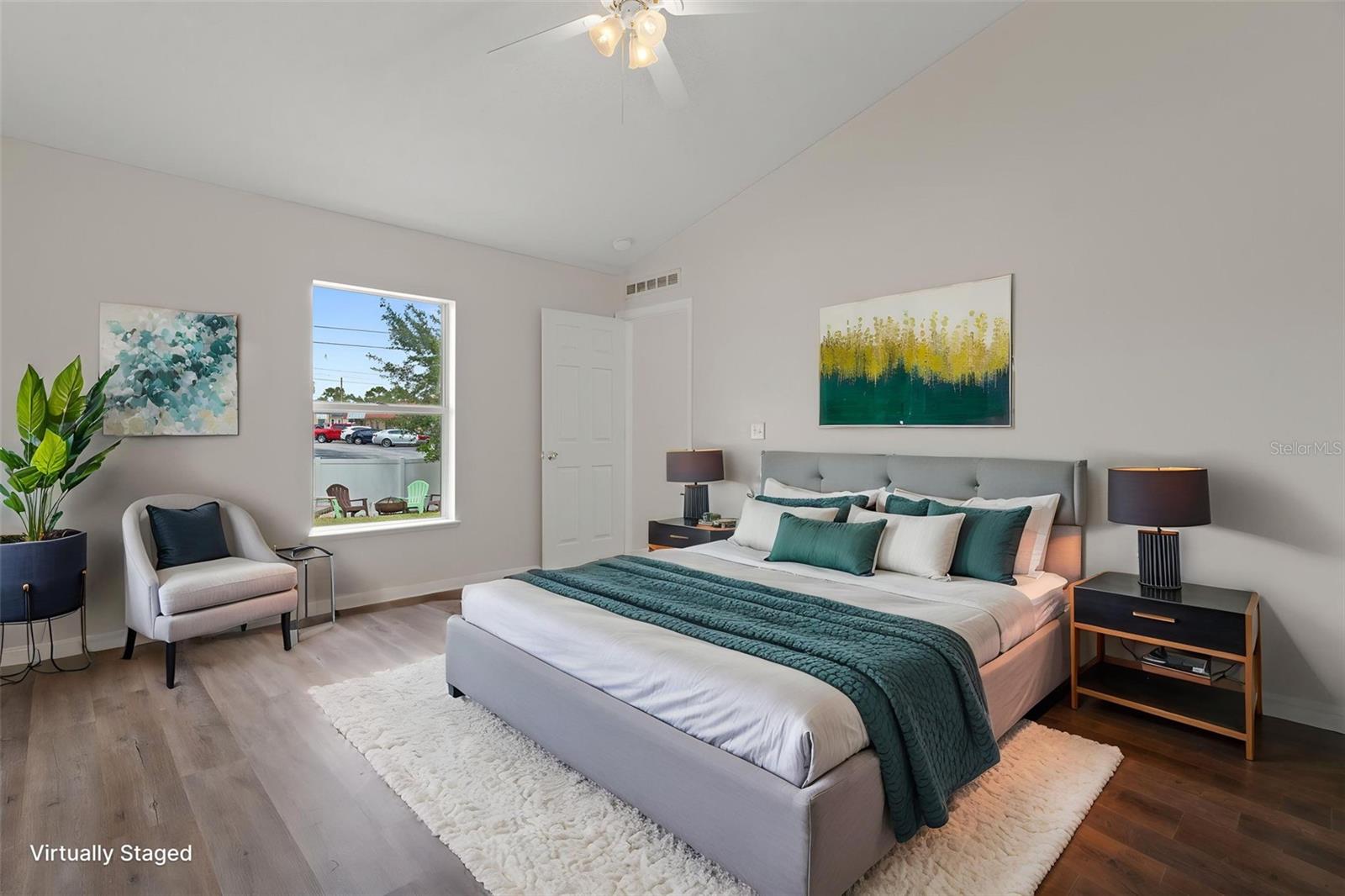 Staged Master Bedroom