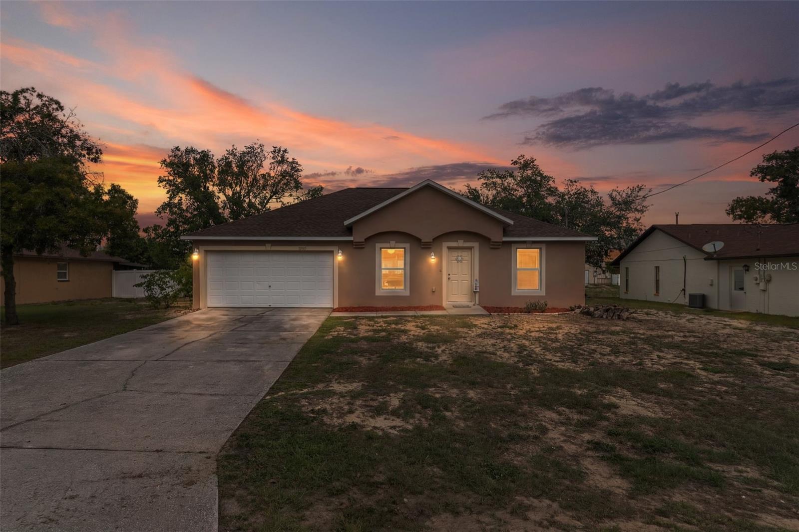 Twilight Front of Home