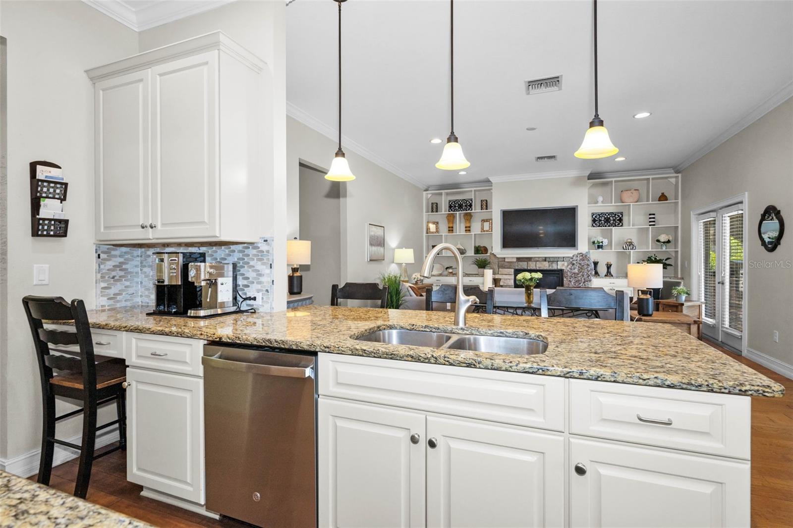 KITCHEN OPEN TO FAMILY ROOM