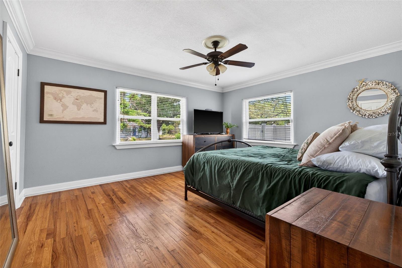 Primary Bedroom with Dual Closets