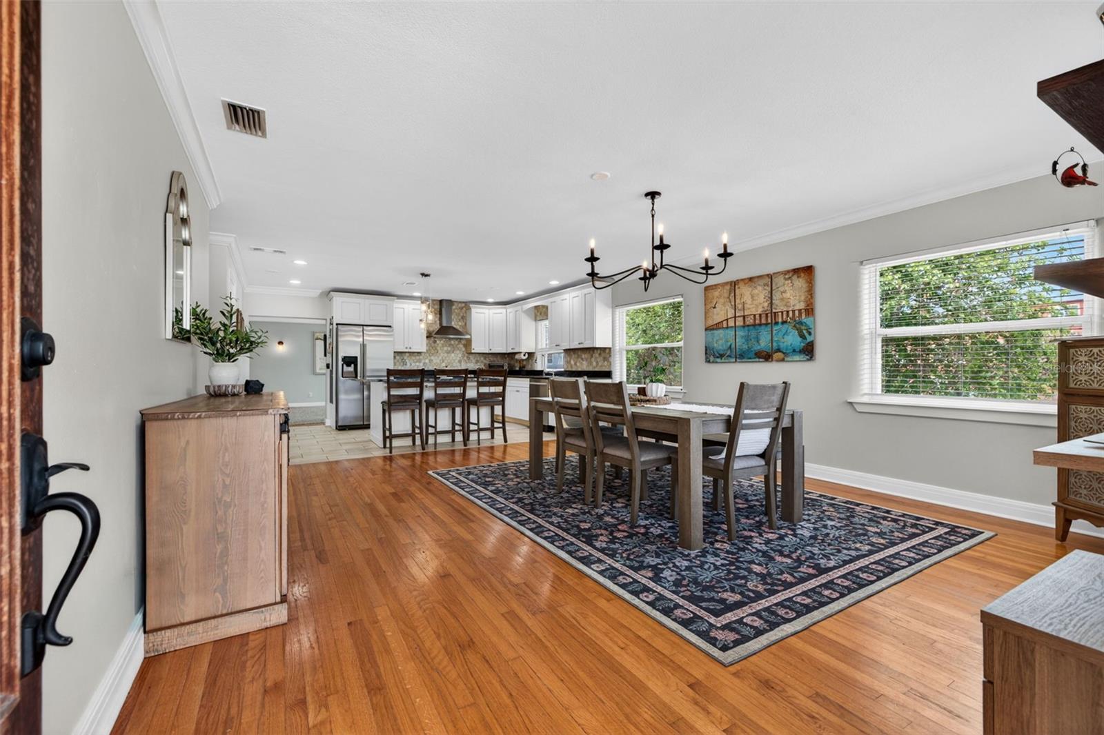 Gleaming Original Wood Floors Upon Entry